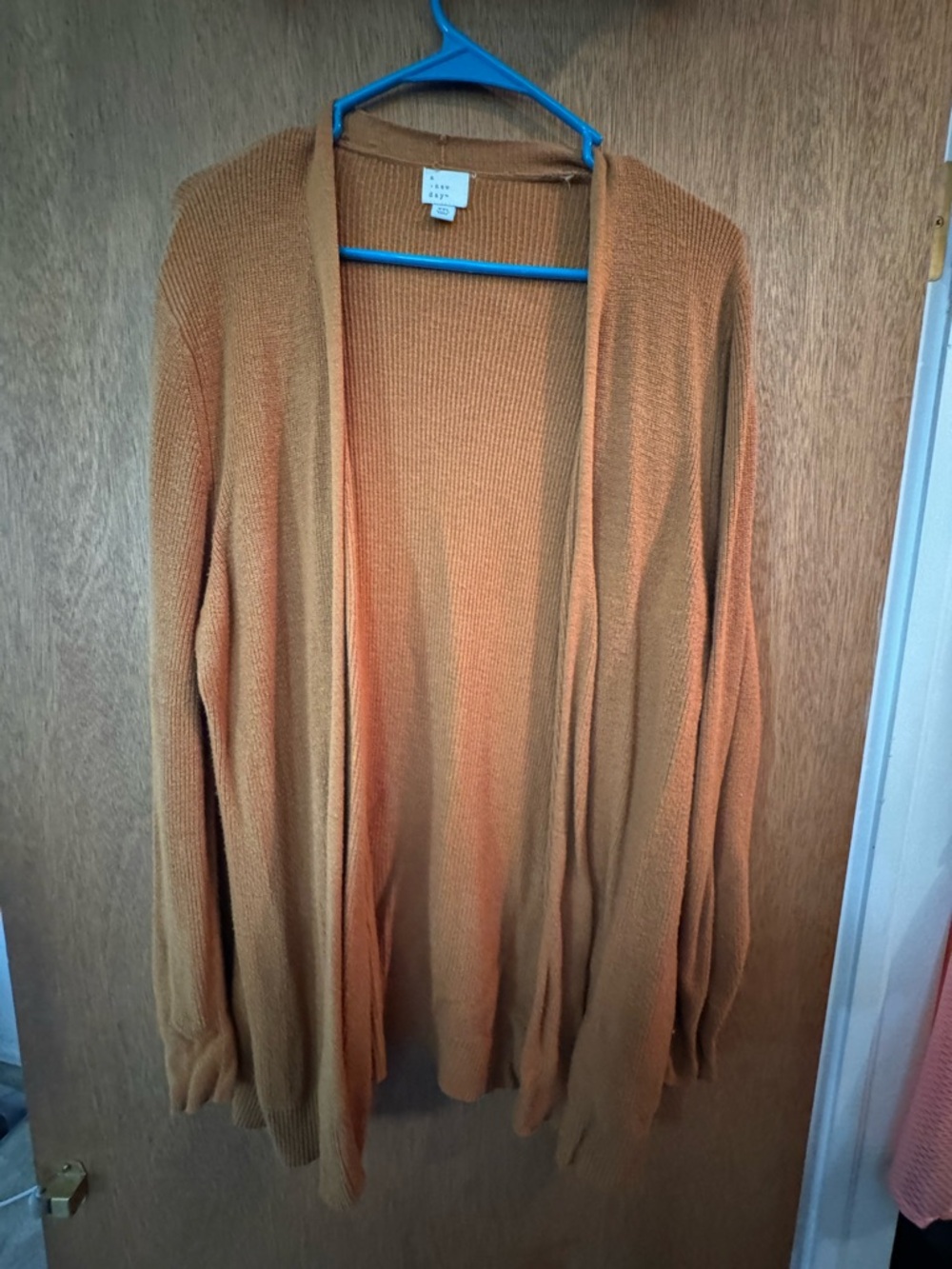 a new day Open-Front Camel/Tan Cardigan